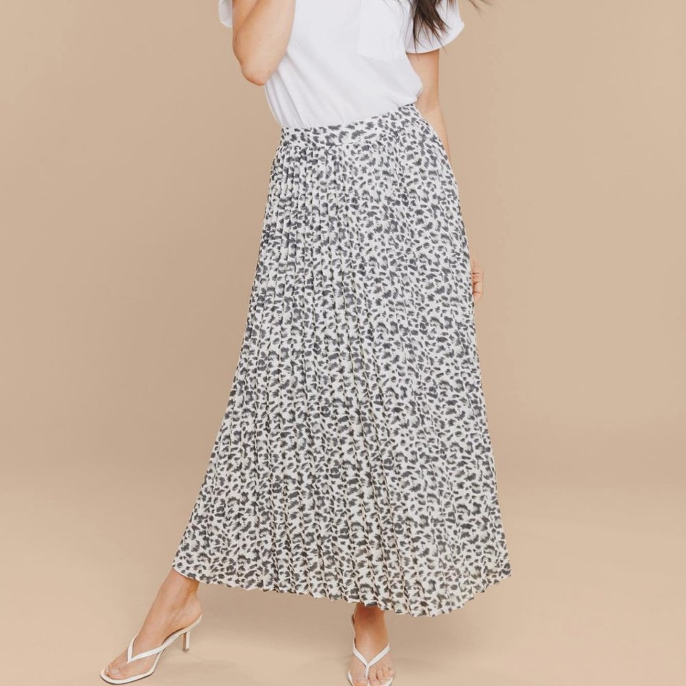 NYDJ L'essence Pleated Maxi Skirt